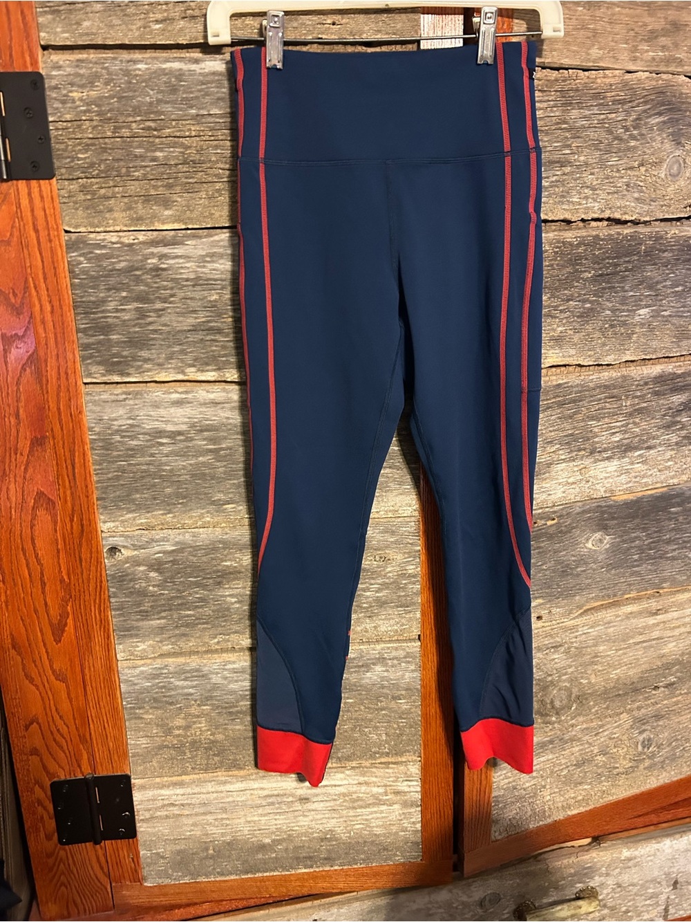 ZYIA Active Scarlet on Navy Game Day Leggings Size 4